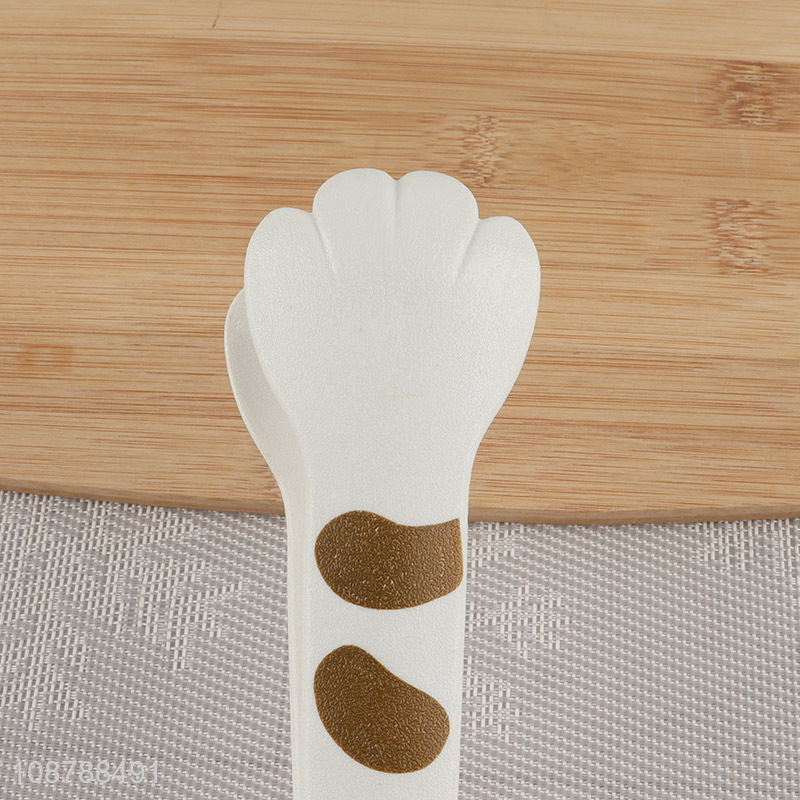 New product 7 9 inch cute cat paw shape kitchen tongs