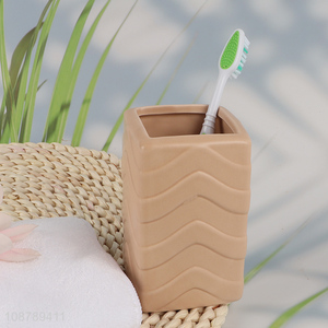 Online wholesale ceramic toothbrush holder mouthwash cup