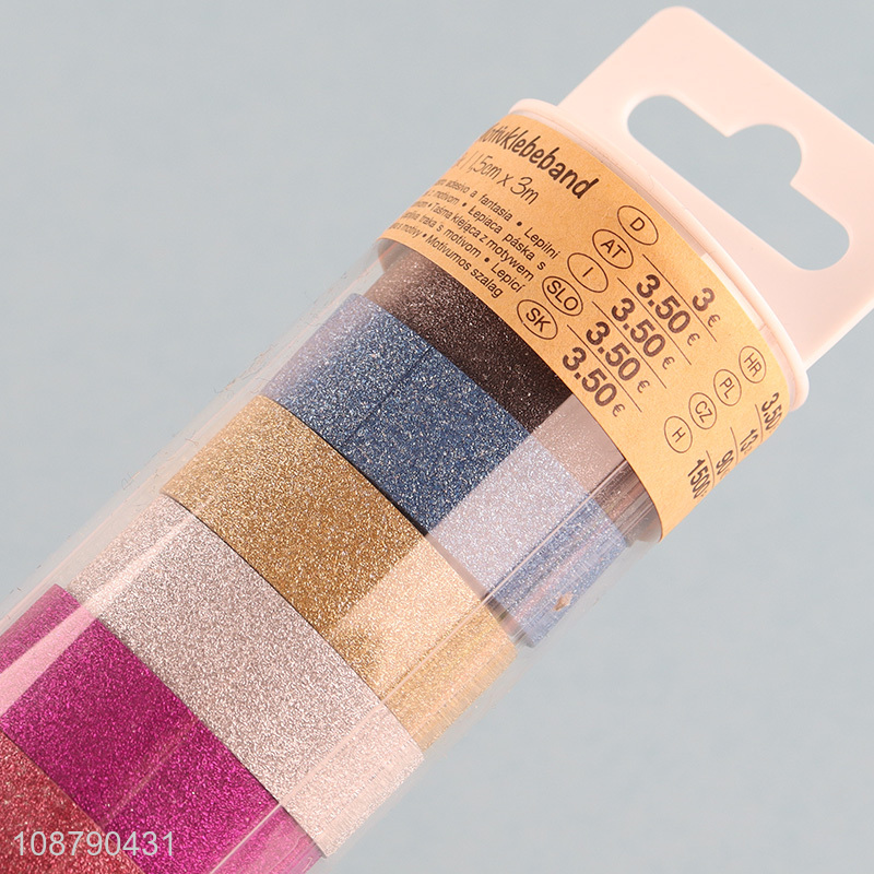 Factory price sparkle decorative masking tapes set