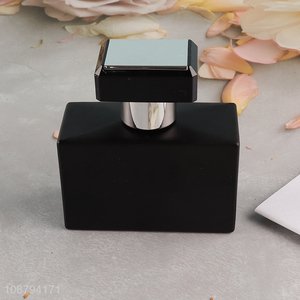 China wholesale black glass perfume bottle spray bottle