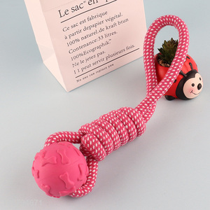 New product pets cotton rope ball toys for sale