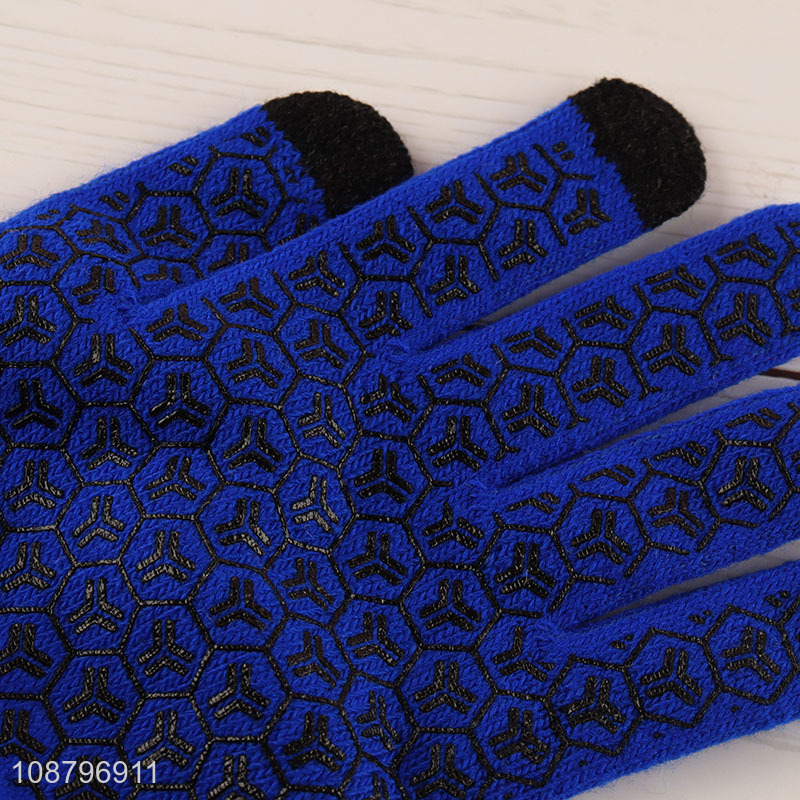 High quality full finger winter knit gloves for adults