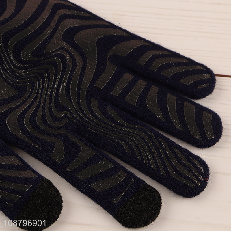 New arrival women men winter knit gloves for cycling