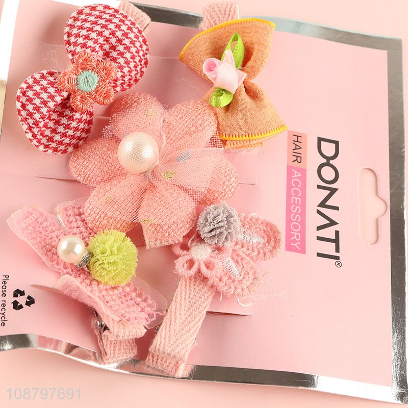 China factory 5pcs girls hair accessories hairpin