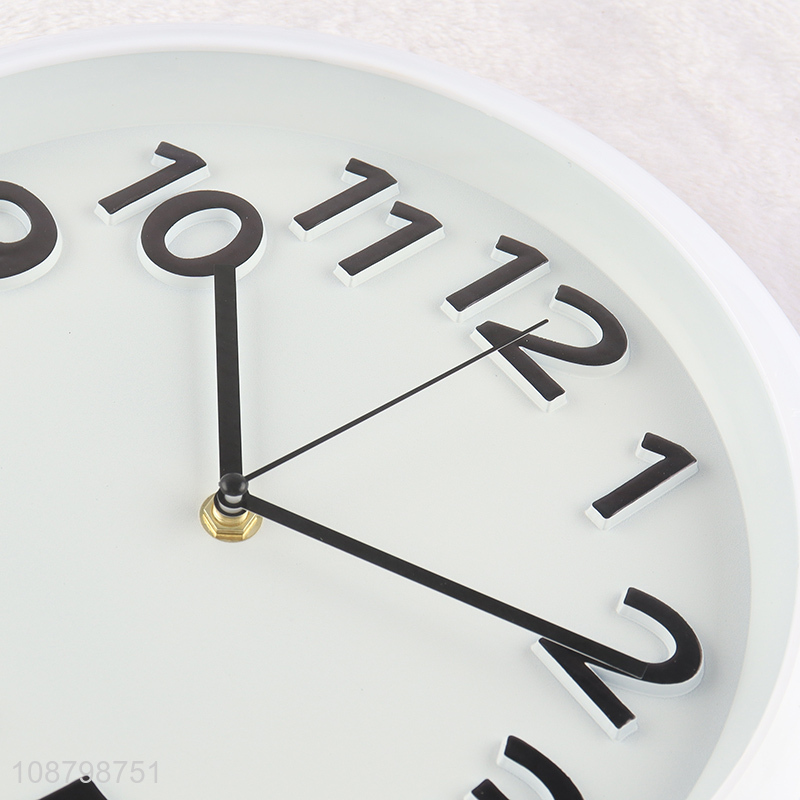 Hot selling simple silent wall clock for school classroom