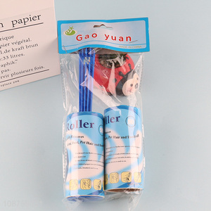 Wholesale 50 sheets <em>lint</em> roller set for pet hair removal