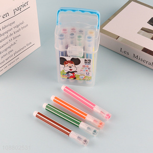 New arrival 12 colors washable water color pens for kids