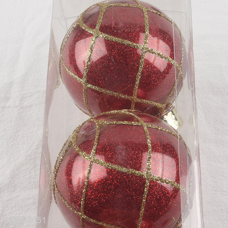 China factory 3pcs hanging ornaments christmas ball for sale