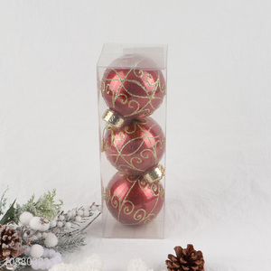 Factory supply 3pcs christmas tree decoration christmas ball