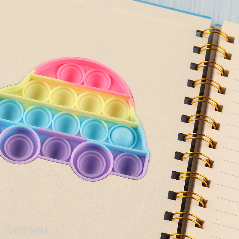 Wholesale fidget notebook push pop bubble spiral notebook