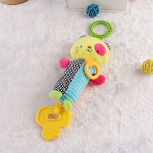 Factory price soft hanging baby rattle infant baby stroller toy