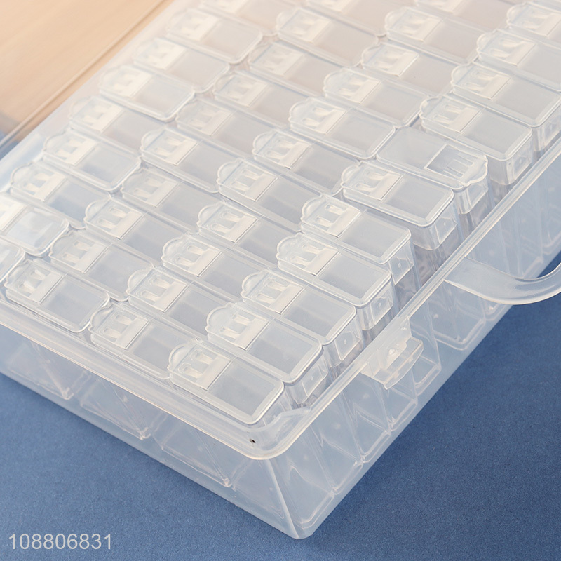 Hot selling clear diamond painting container bead container box