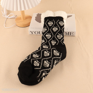 New arrival winter warm cozy soft slipper socks for women