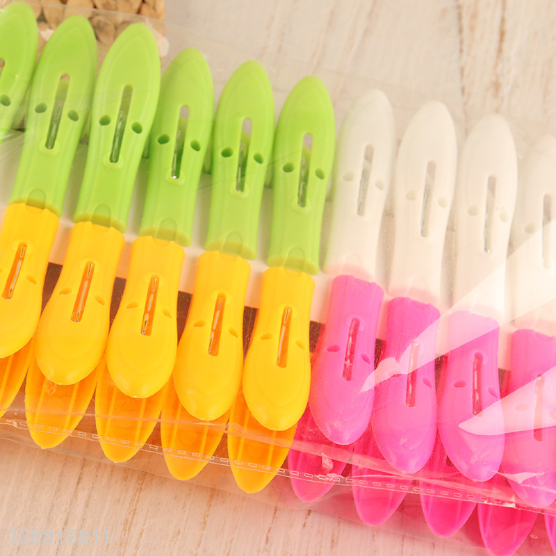 Factory price 24pcs heavy duty plastic laundry pegs