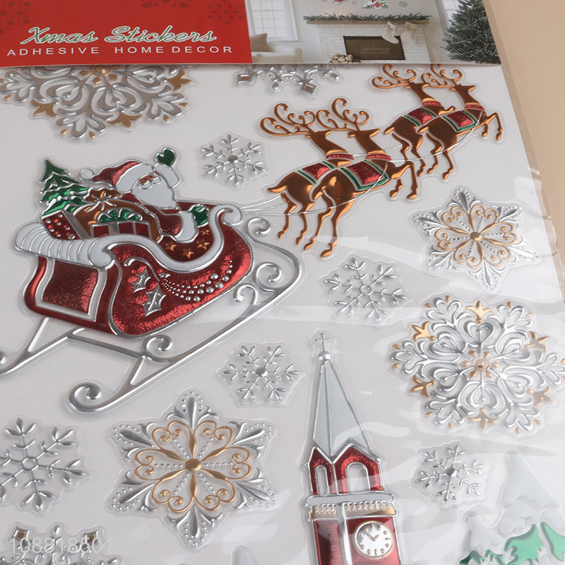 High quality home decor self-adhesive christmas sticker