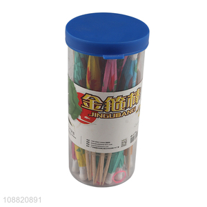 High quality table decoration disposable umbrella fruit sticks