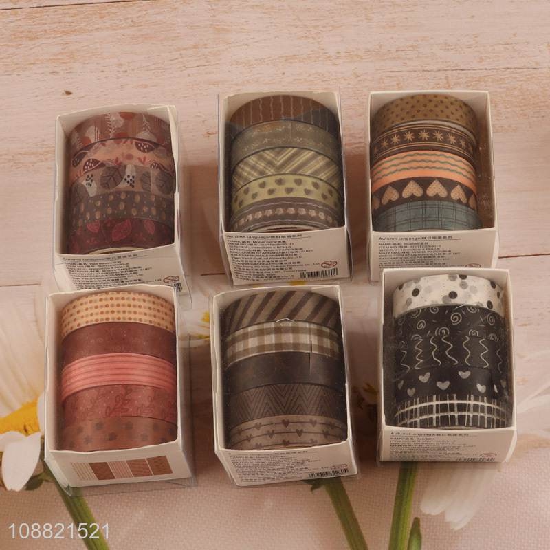 China imports 5 rolls washi paper tape set for journaling