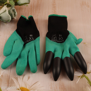 High quality non-slip cut resistant claw gardening gloves for planting