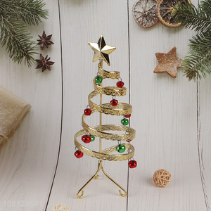 Wholesale metal spiral Christmas tree Christmas with bells for decoration