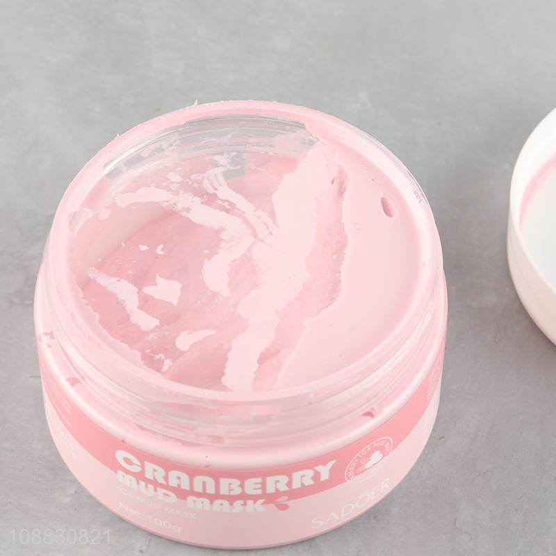 Online wholesale face care cranberry mud mask