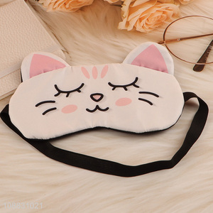 Hot selling soft cartoon blindfold sleeping eye mask for women