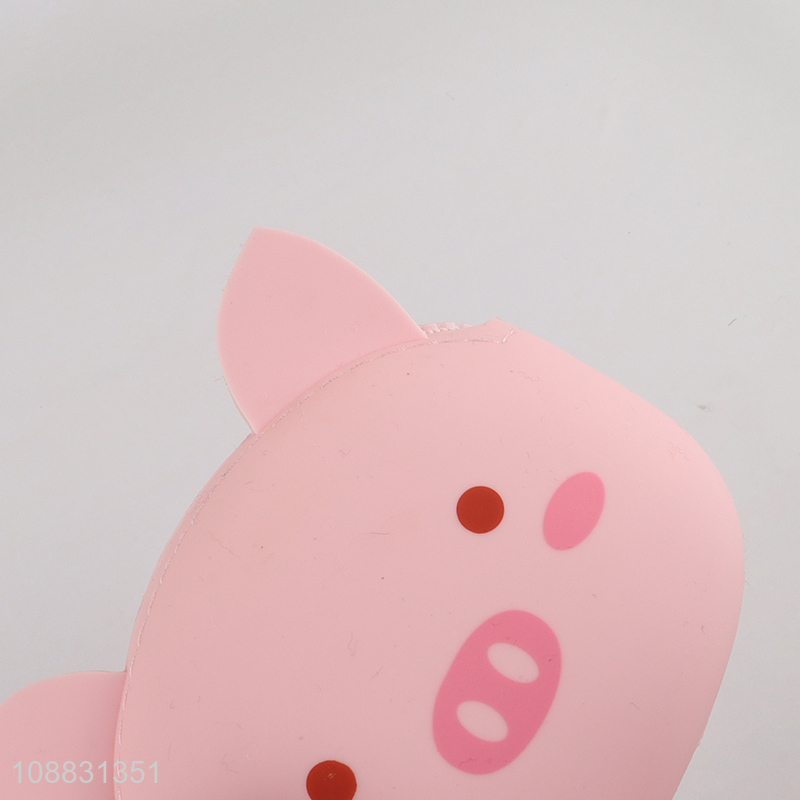 High quality kawaii pig shaped silicone coin purse coin wallet