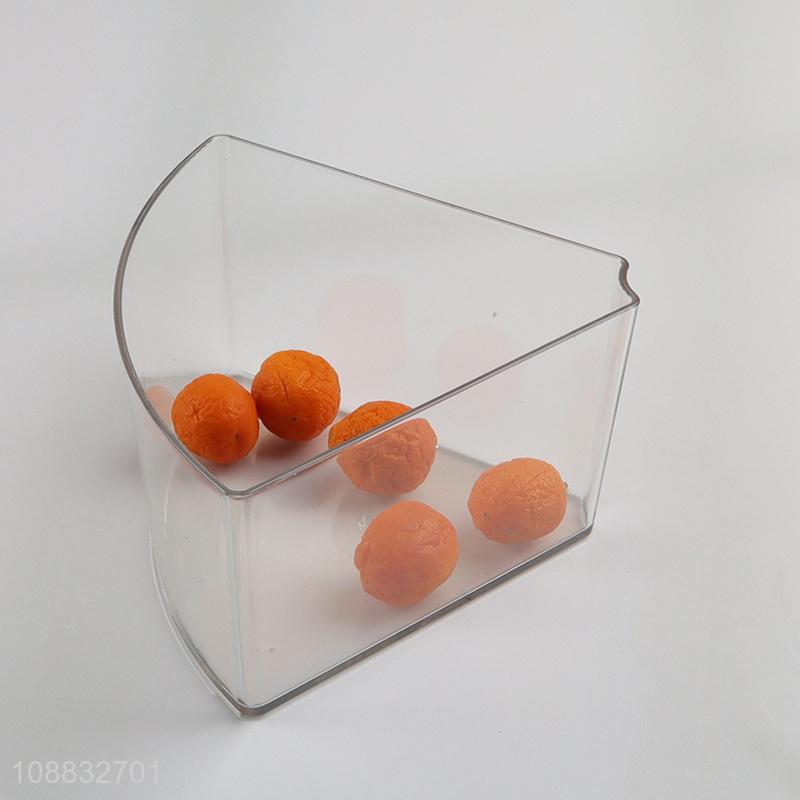 Wholesale round clear divided serving tray for candy snacks nuts