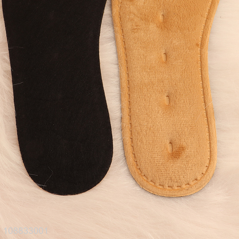 Factory price breathable sweat absorbing fleece felt insoles