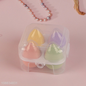 Good quality 4pcs non-latex makeup blender sponge for foundation