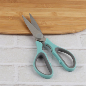 Online wholesale sharp carbon steel kitchen scissors for meat fish