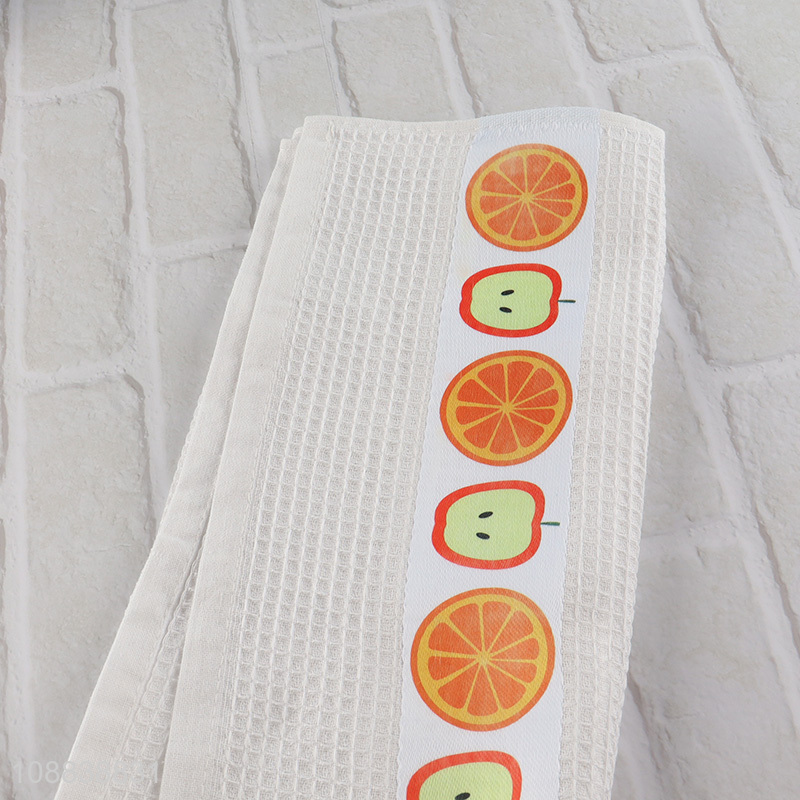 Good quality fruits printed cotton kitchen cleaning cloth towel