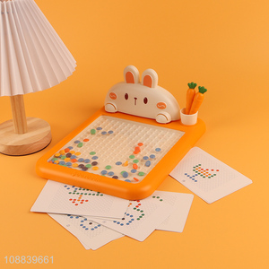 New product magnetic drawing board with dot beads for kids