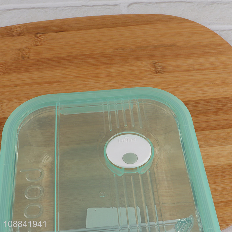 Hot items glass unbreakable 2compartment food preservation box