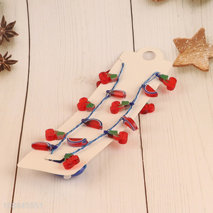 Best sale fruit series flashing lights party necklace wholesale