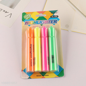 New product 4 colors highlighters set school classroom supplies