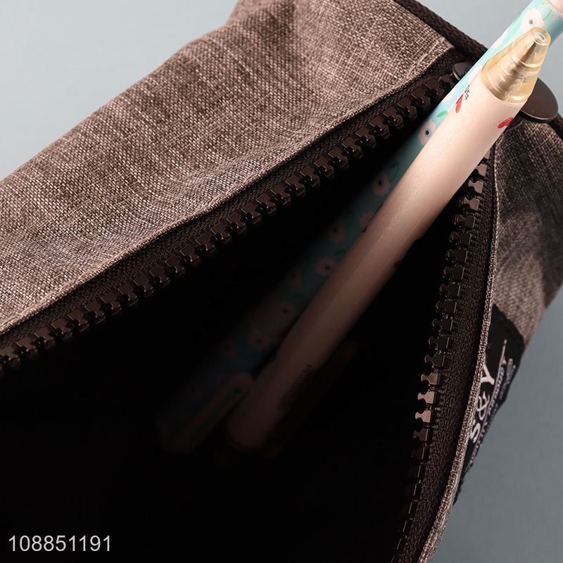 High quality zippered pencil bag pencil pouch for office school