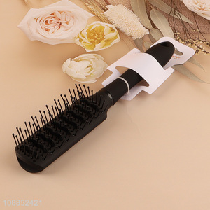 Yiwu market black massage anti-static hair comb for hairstyling tool