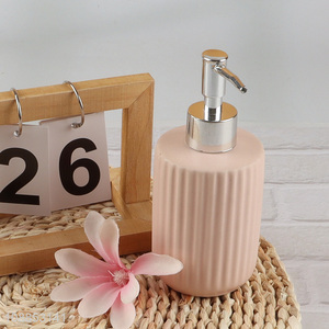 Most popular pink bathroom accessories liquid soap dispenser for sale