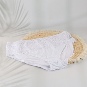 Yiwu market elastic lace nylon underwear briefs for women