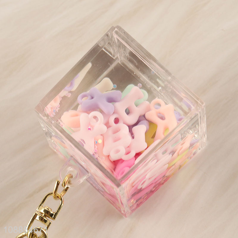 New product cute acrylic key chain handbag pendant wholesale