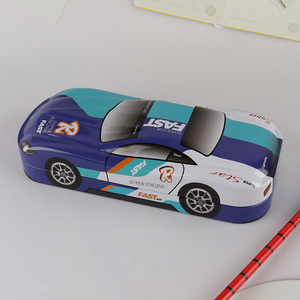 Wholesale racing car shaped metal <em>pencil</em> <em>box</em> stationery storage <em>box</em>