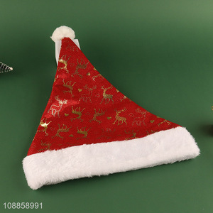 Factory Supply Elk Santa Hat for Festive New Year Party Hat