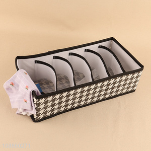 New product foldable bra storage bin clothing underwear drawer organizer