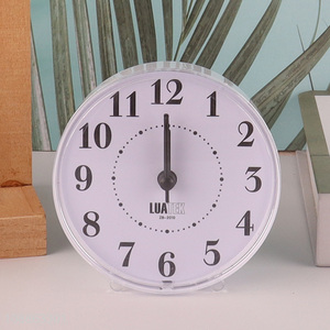 Factory price round desktop clock alarm clock for students