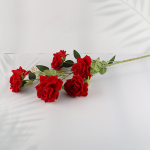 High quality wedding decoration <em>artificial</em> rose <em>flower</em> fake <em>flower</em>