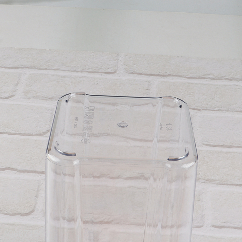 Good quality clear plastic food storage jar rice grain tea storage container