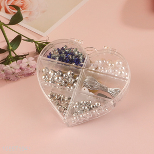 New arrival pop beads diy jewelry <em>bracelet</em> making kit with heart shaped storage case