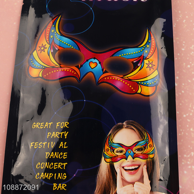 Online wholesale light up masquerade mask glow in the dark mask