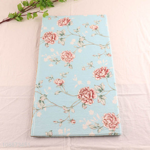 Top sale blue flower pattern <em>wall</em> <em>sticker</em> waterproof wallpaper