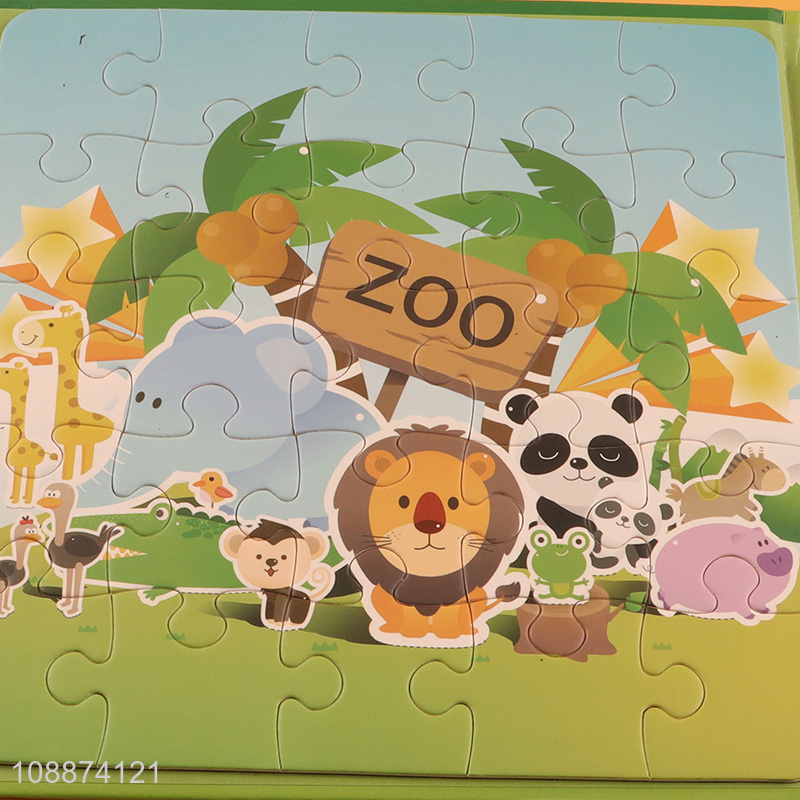 Hot Selling Magnetic Jigsaw Puzzle Book Montessori Toy for Kids